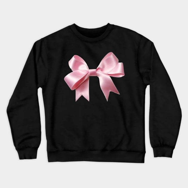 pink bow Crewneck Sweatshirt by aishc